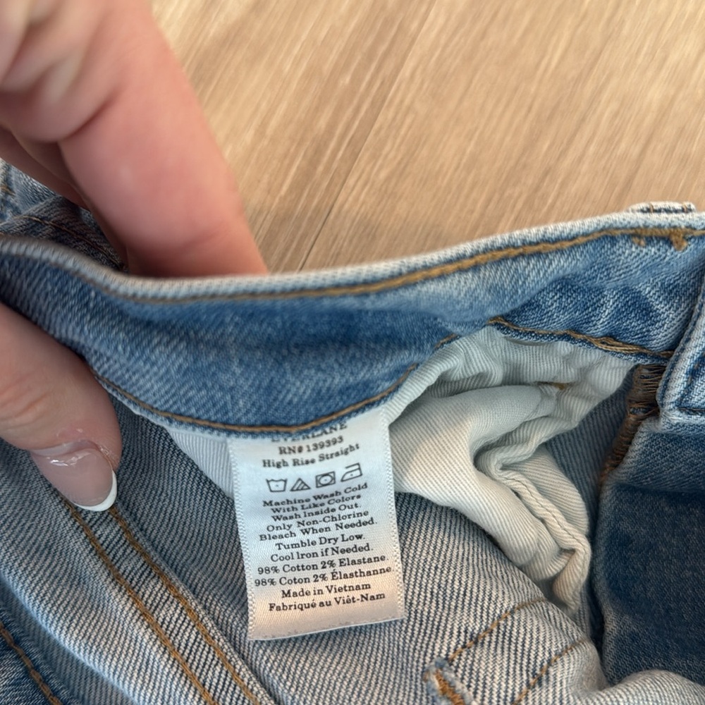 Everlane Highrise Straight Jeans - Picture 5 of 5